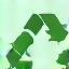 Icon of recycling arrows representing waste reduction.